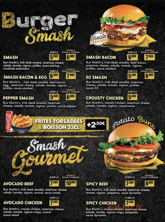 Family'Z Canteen — carte page 1