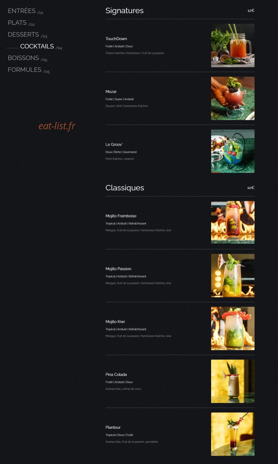 Le Groov’ — carte page 4