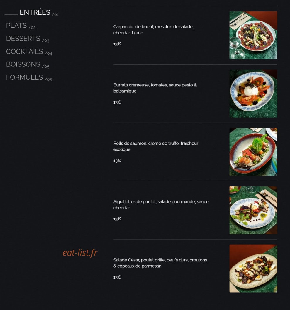 Le Groov’ — carte page 1