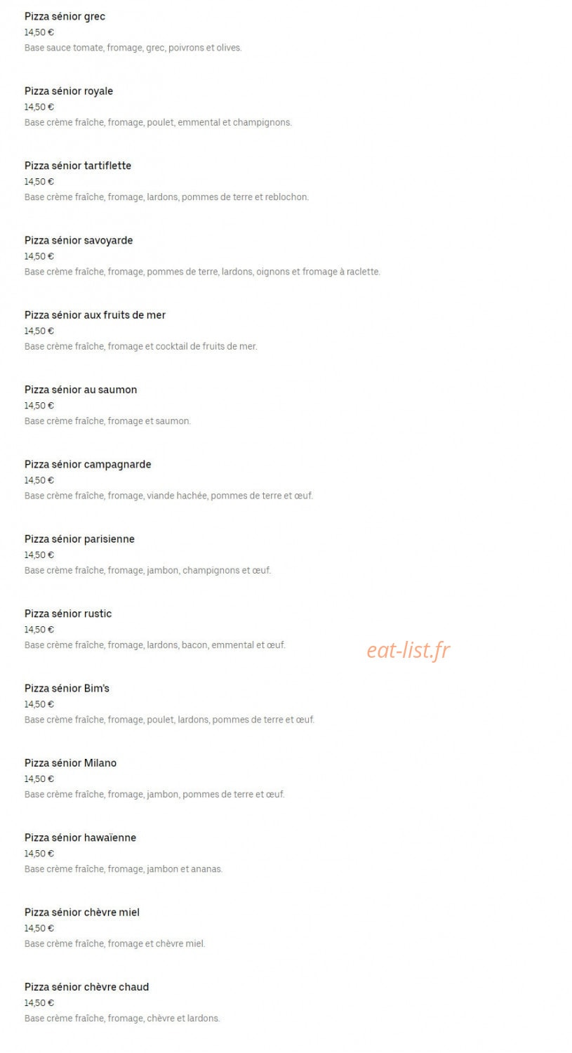 Le Prince Food — carte page 8