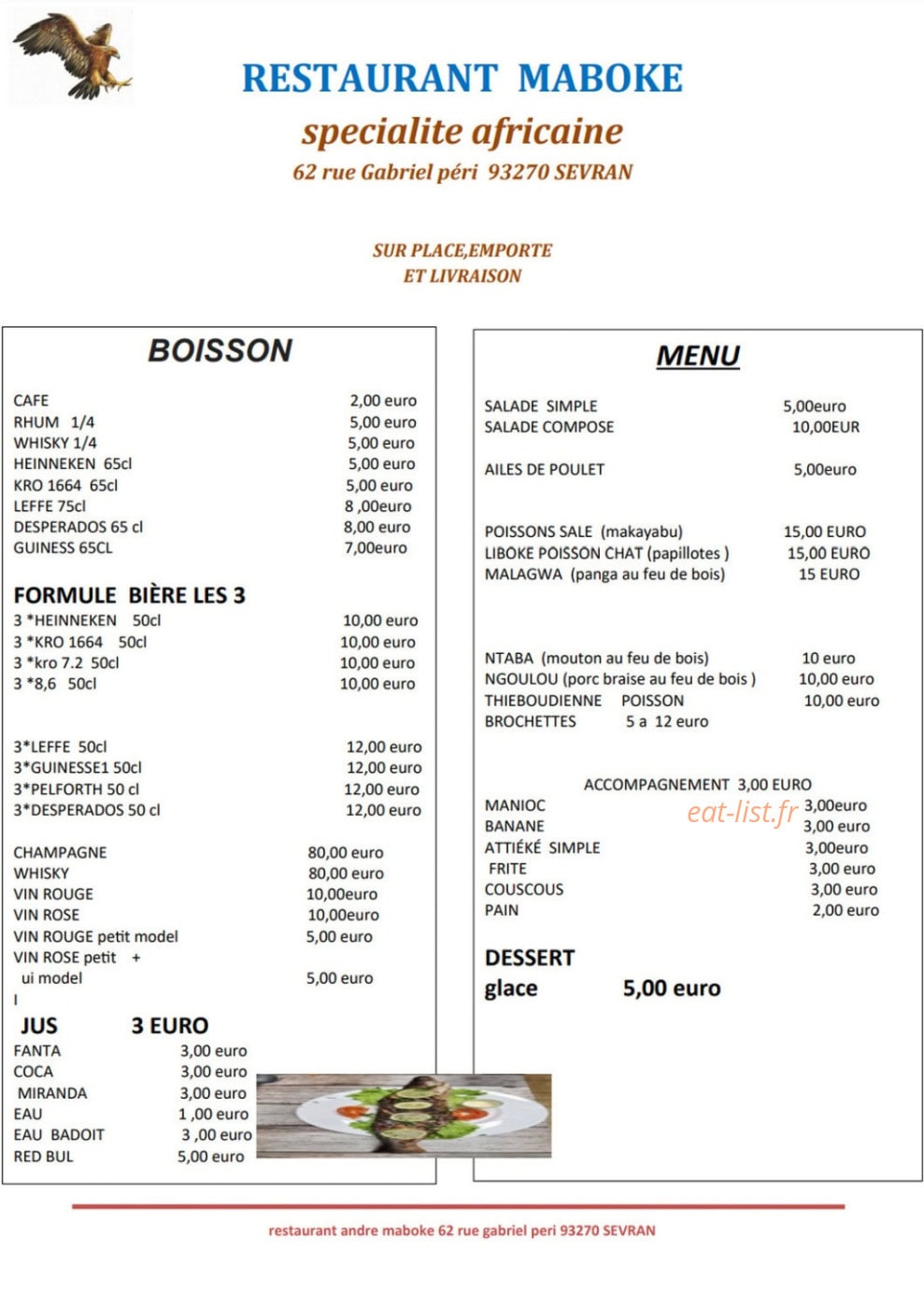 Maboke — carte page 1