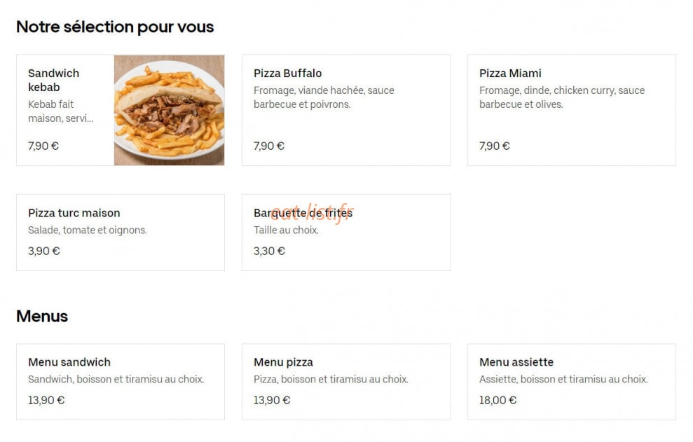 Maxi Grill — carte page 1