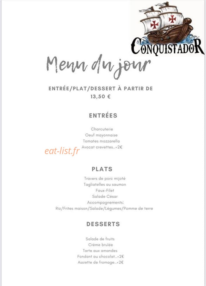 O Conquistador — carte page 1