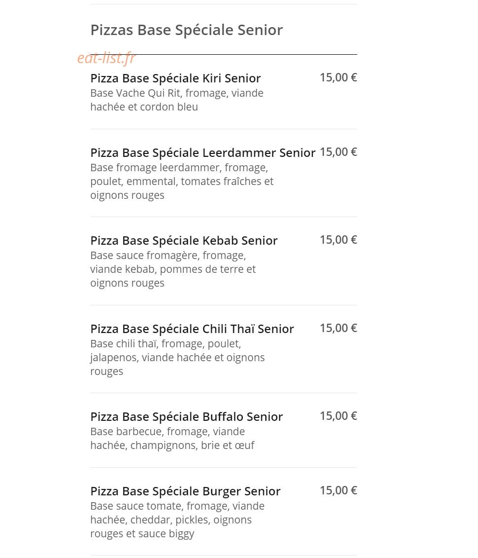 Pizza News — carte page 17