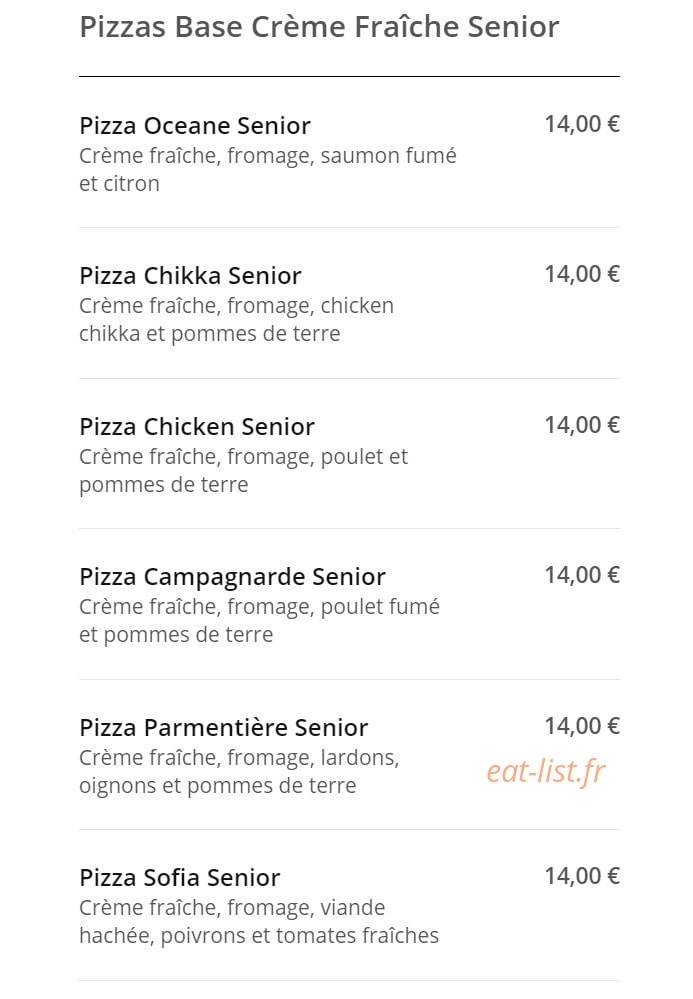 Pizza News — carte page 15