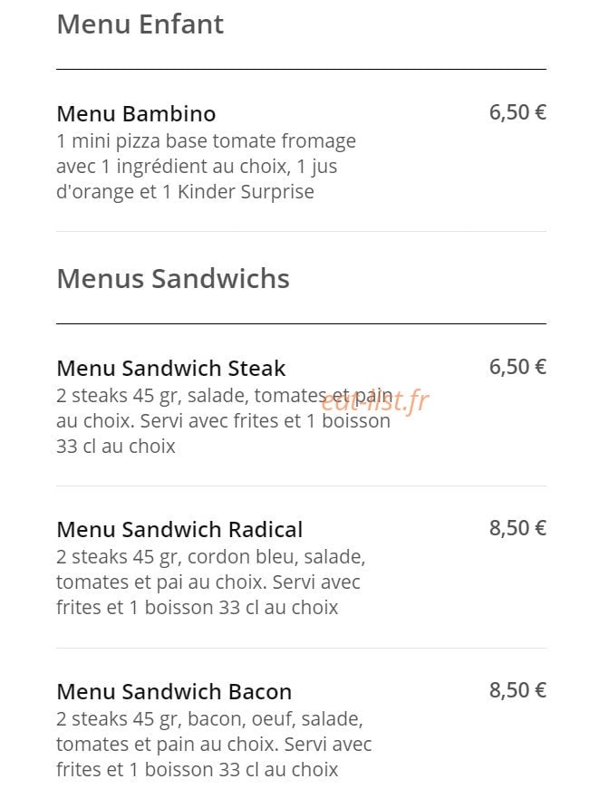Pizza News — carte page 4
