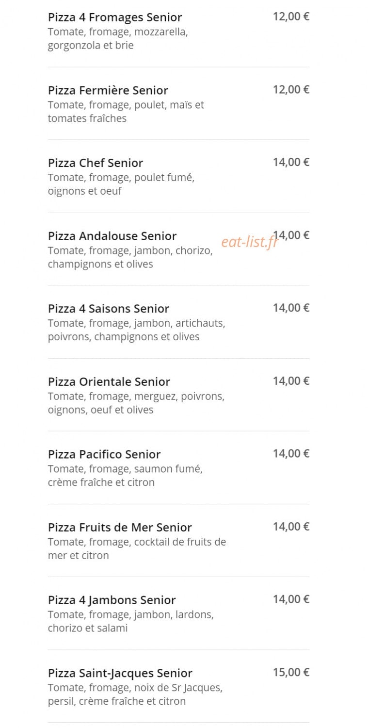 Pizza News — carte page 14