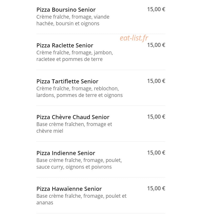 Pizza News — carte page 16