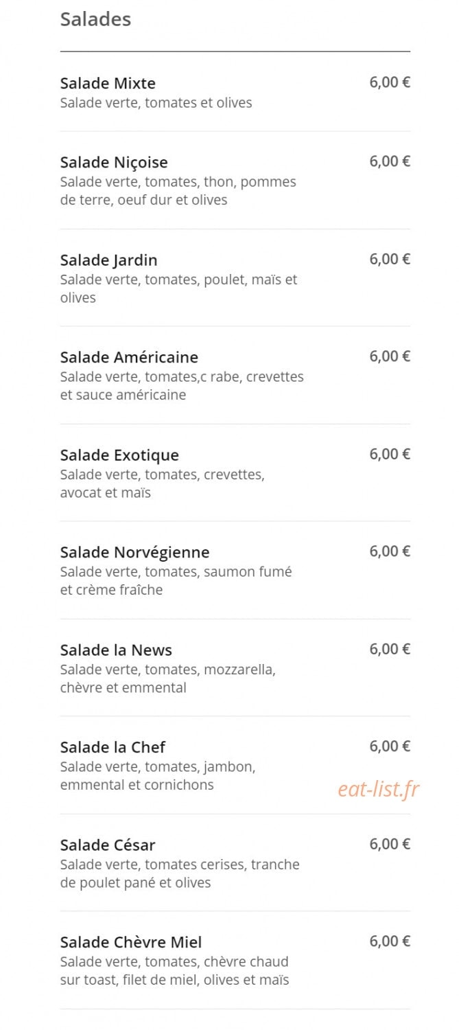 Pizza News — carte page 5
