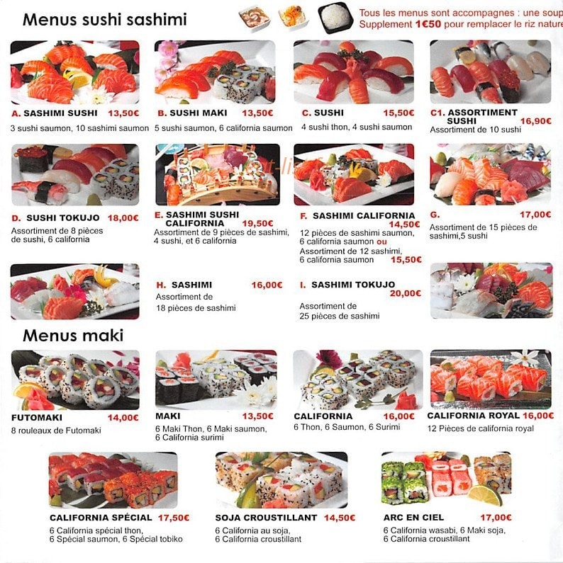 Royal Kyoto Sevran — carte page 2