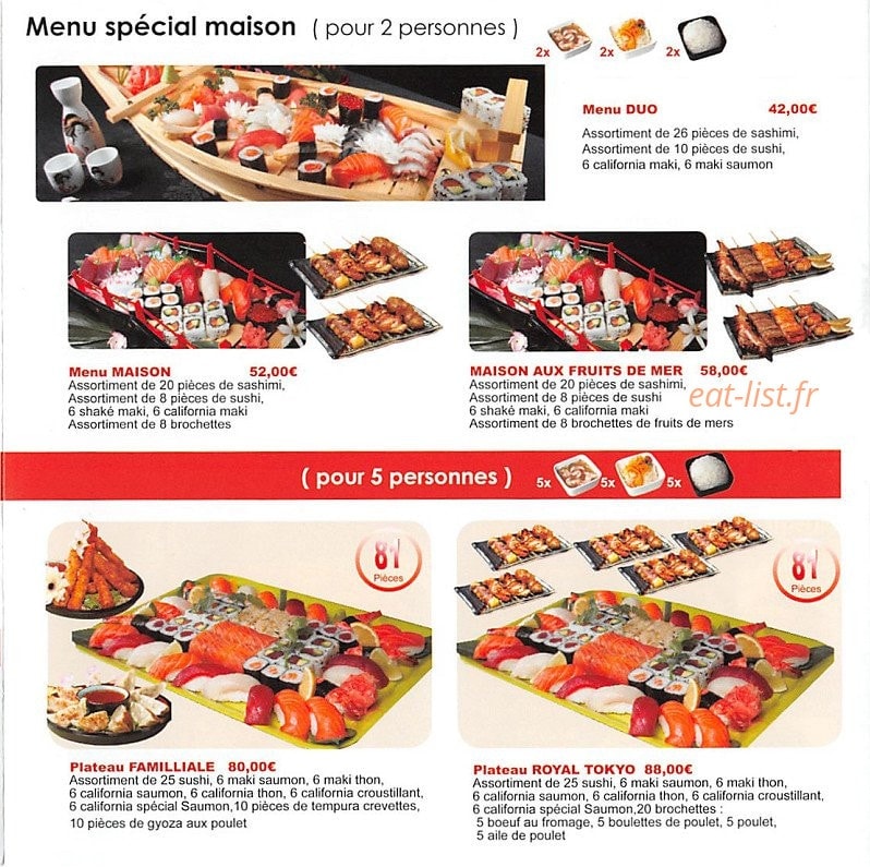 Royal Kyoto Sevran — carte page 5