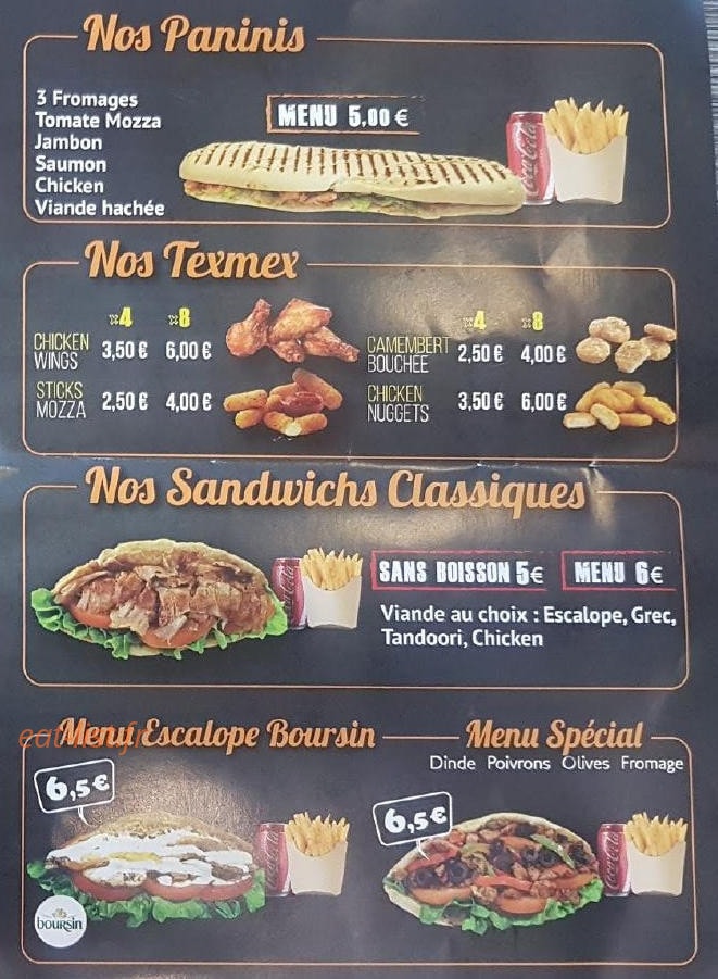 Savigny Chicken — carte page 3