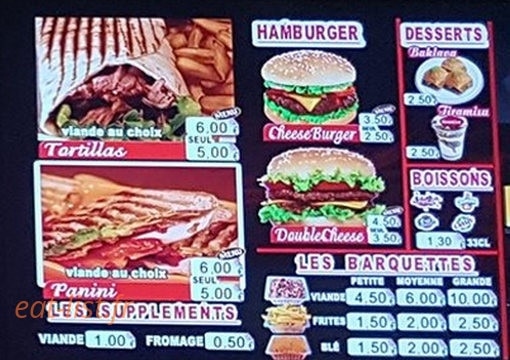 Sevran Grill — carte page 3