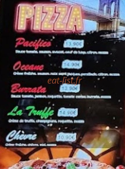 Westing Café — carte page 1