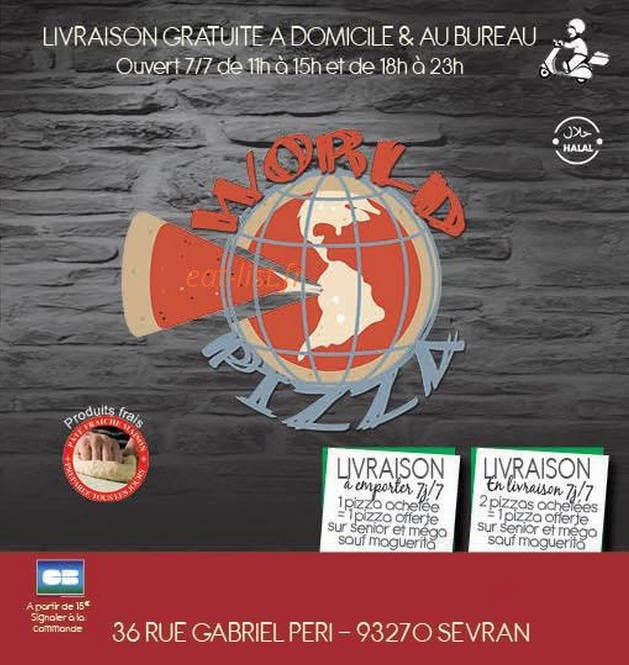 World Pizza — carte page 4