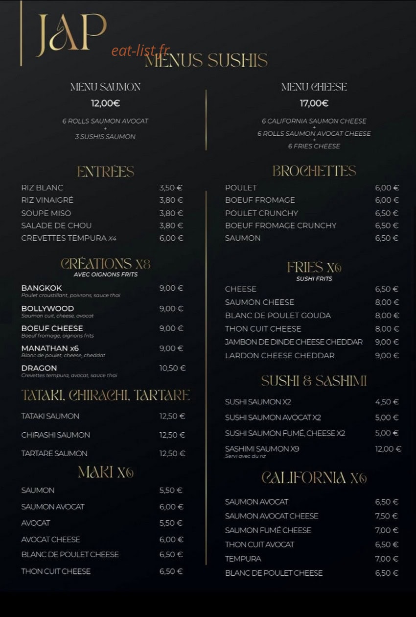 Za Thaï — carte page 3