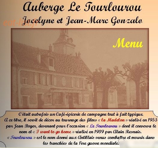Carte et menu Auberge du Tourlourou à Tremblay en France