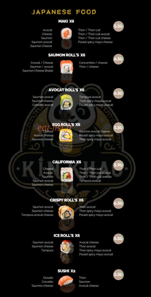 Kin Khao — carte page 4