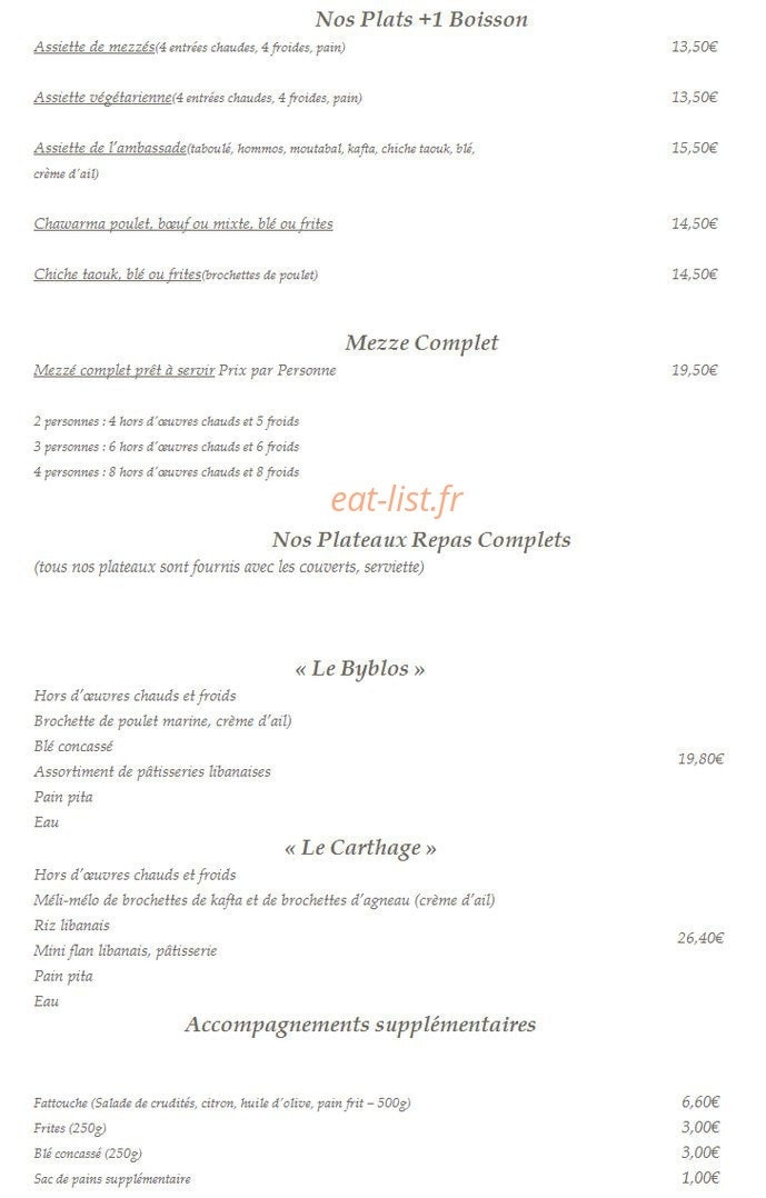 L'ambassade — carte page 8