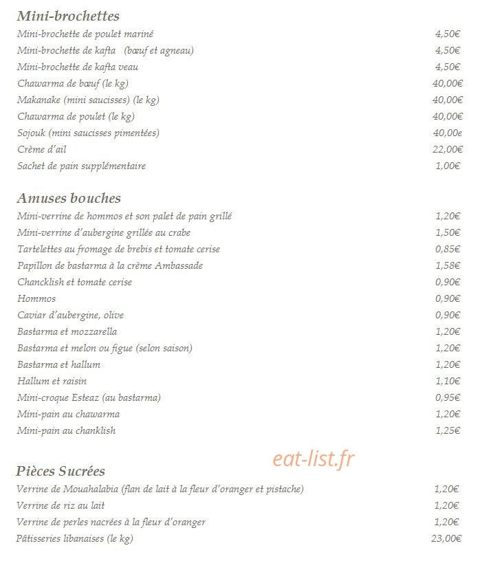 L'ambassade — carte page 15