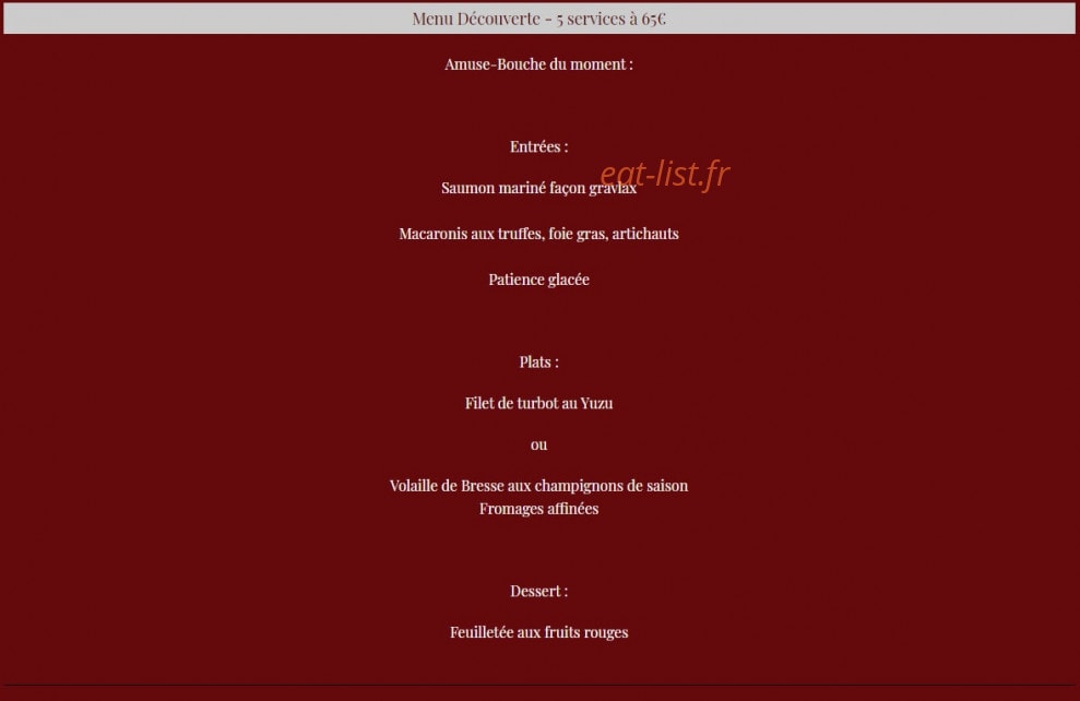 Le Cénacle — carte page 1