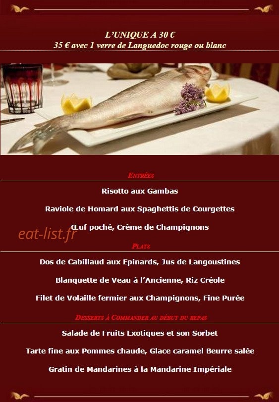 Le Cénacle — carte page 1