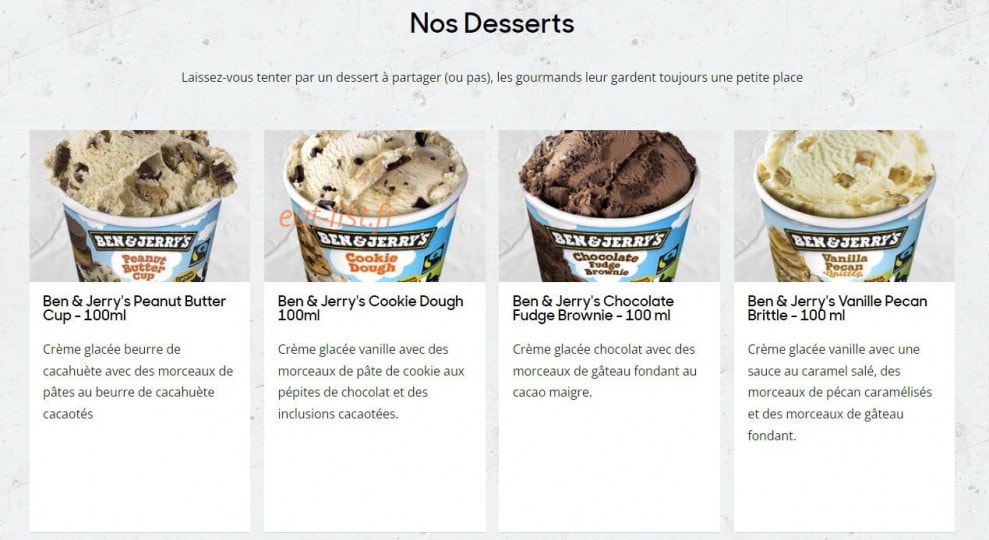 Pizza Hut — carte page 6