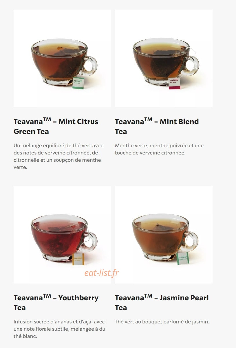Starbucks Coffee — carte page 30