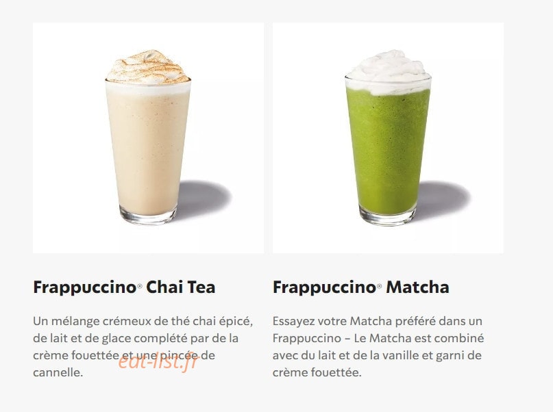Starbucks Coffee — carte page 26
