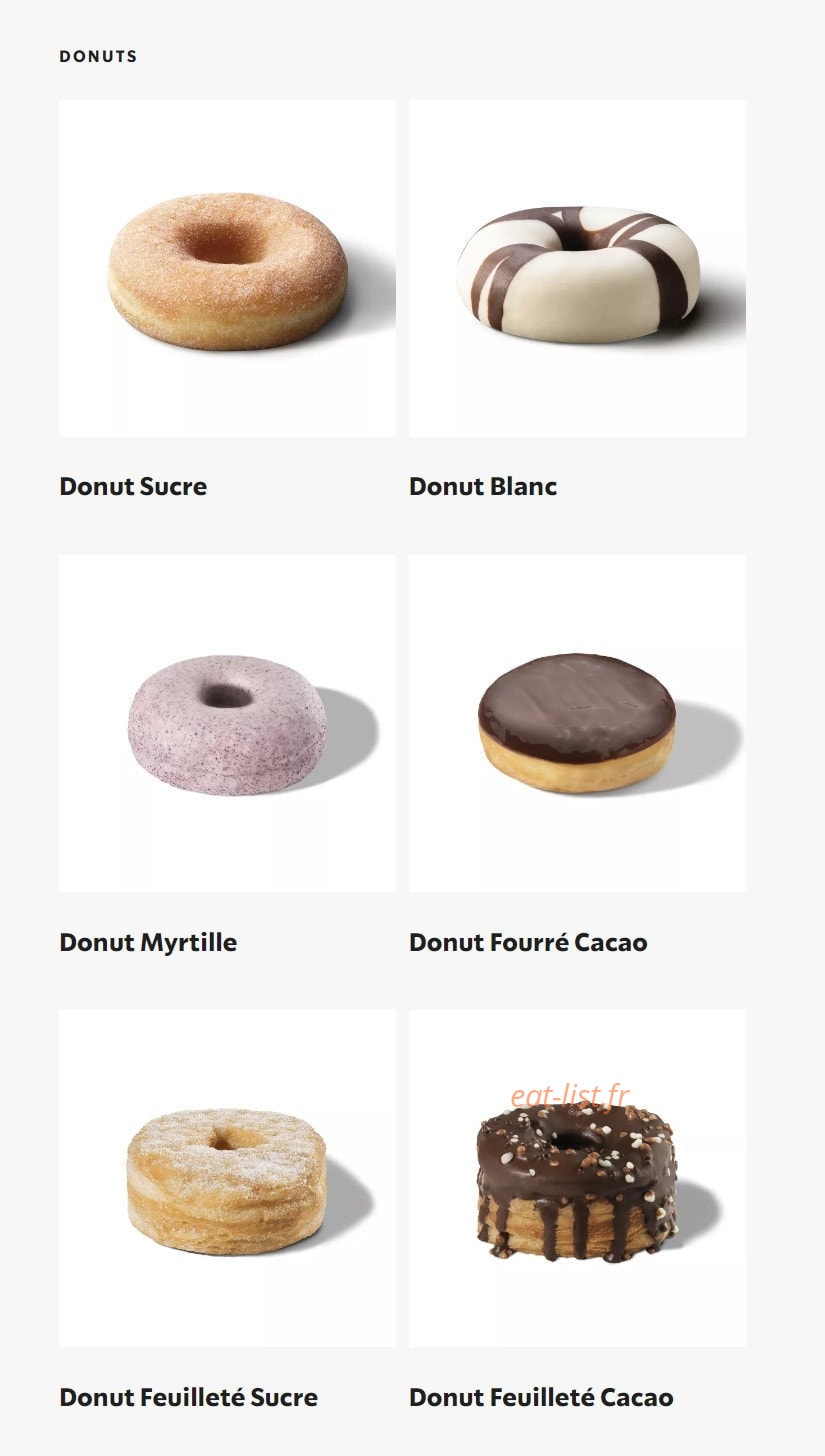 Starbucks Coffee — carte page 5