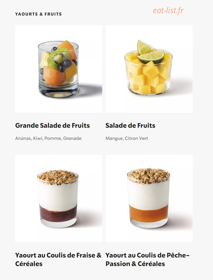 Starbucks Coffee — carte page 11
