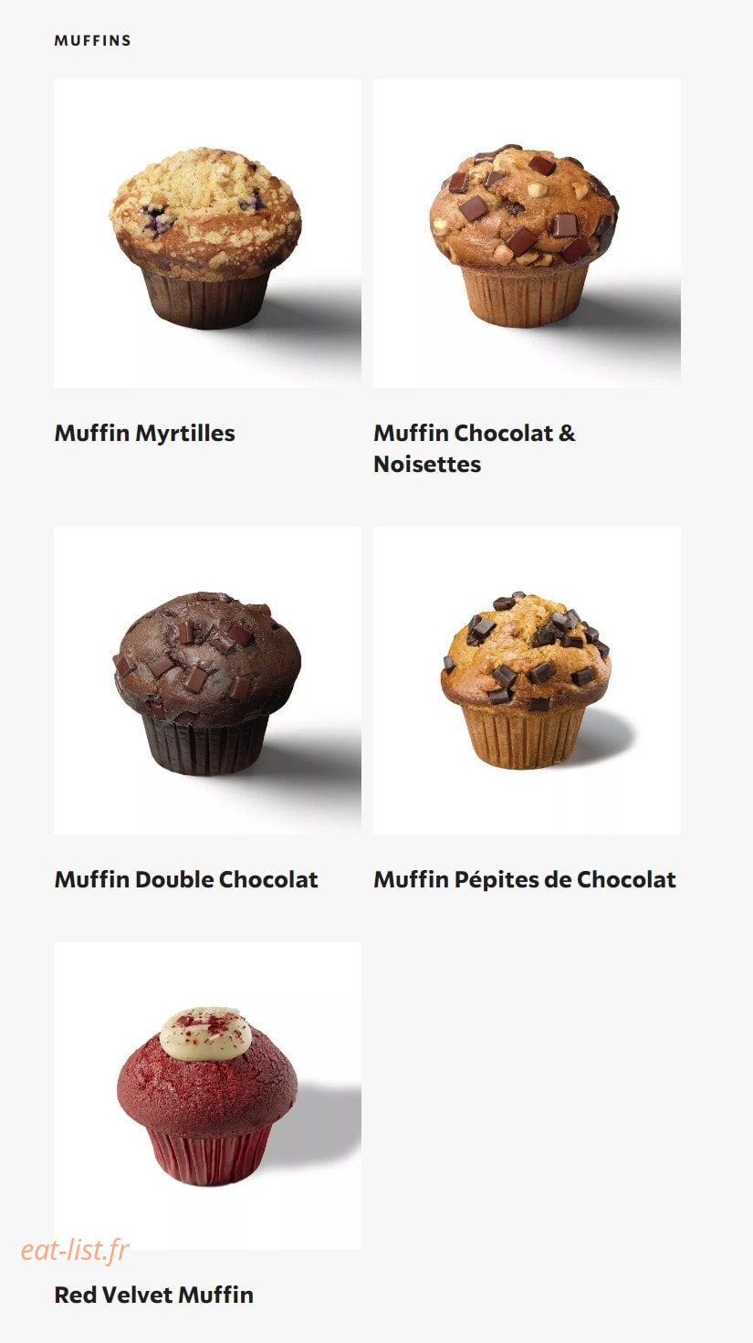 Starbucks Coffee — carte page 3
