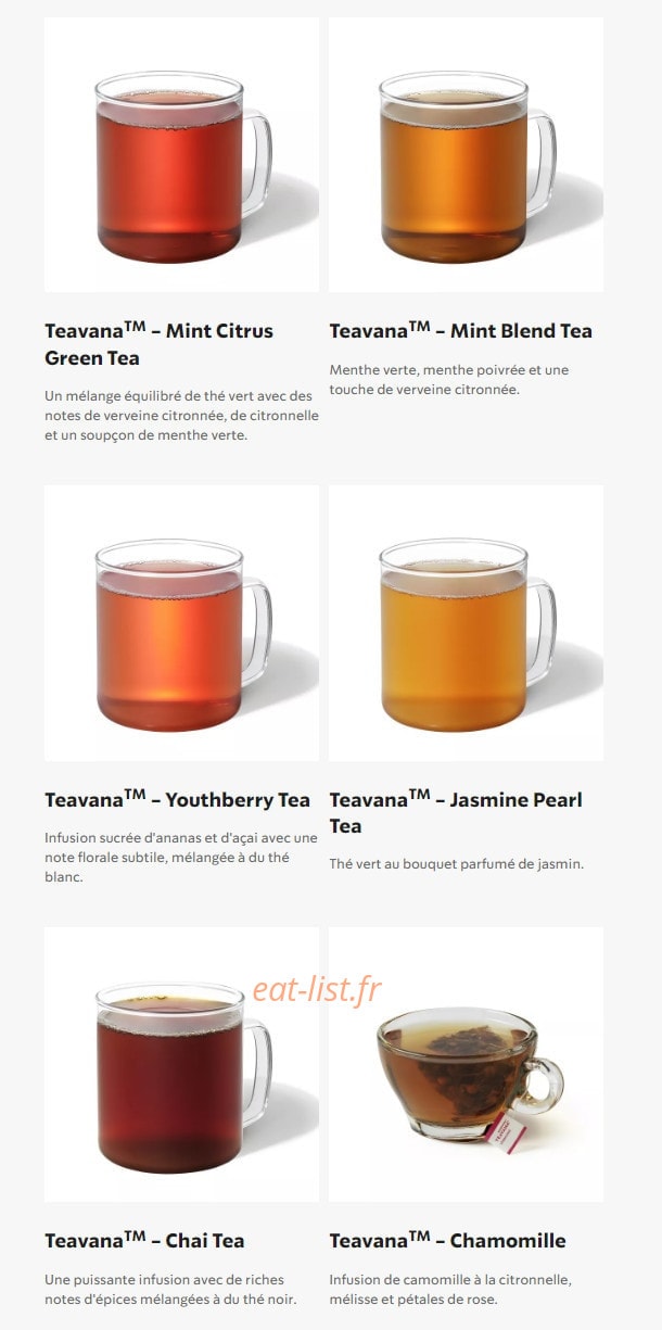 Starbucks Coffee — carte page 15