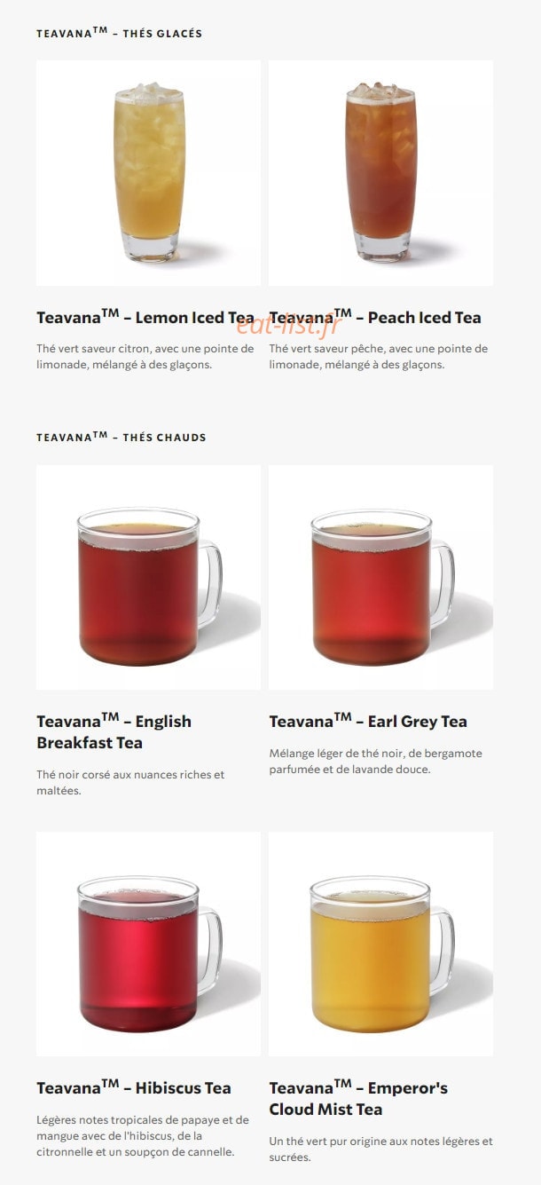 Starbucks Coffee — carte page 14