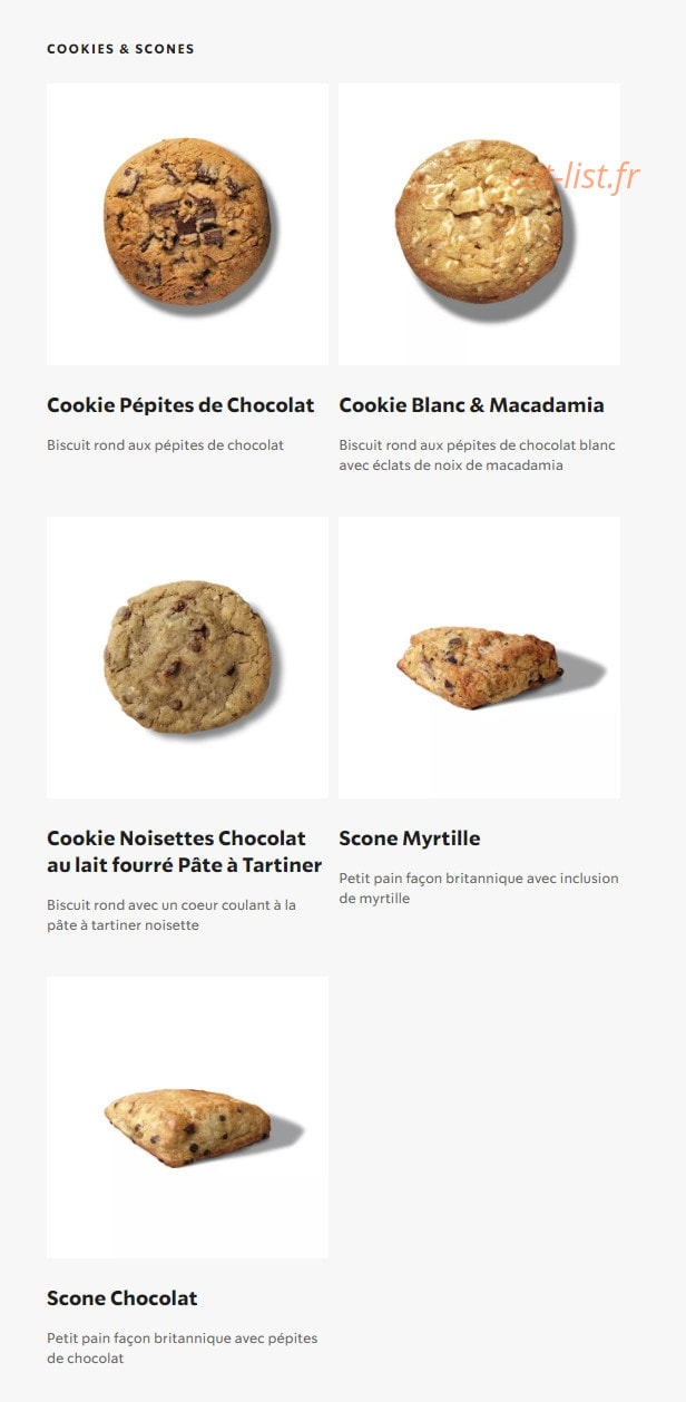 Starbucks Coffee — carte page 21