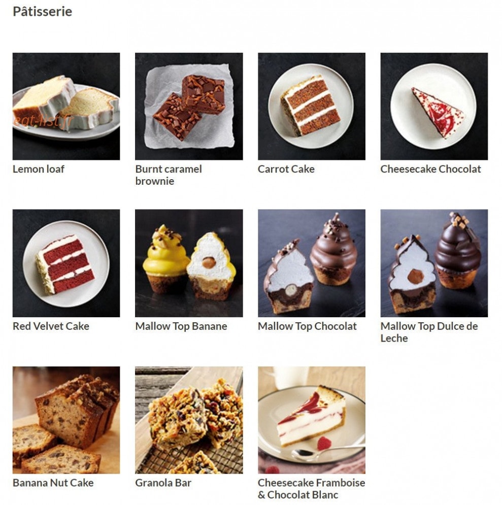 Starbucks coffee — carte page 1