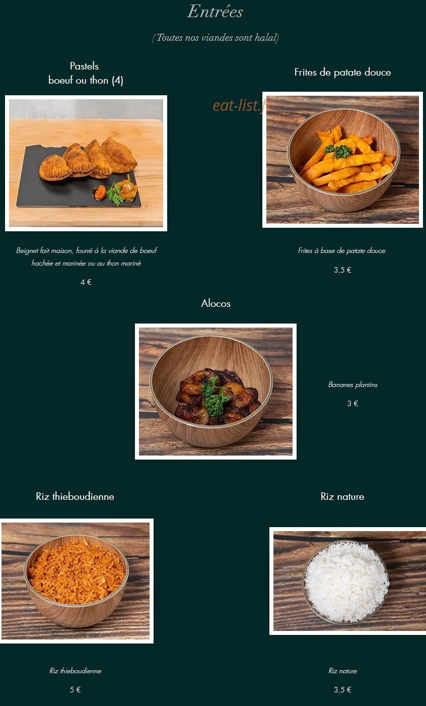 A La Bonne Sauce — carte page 1