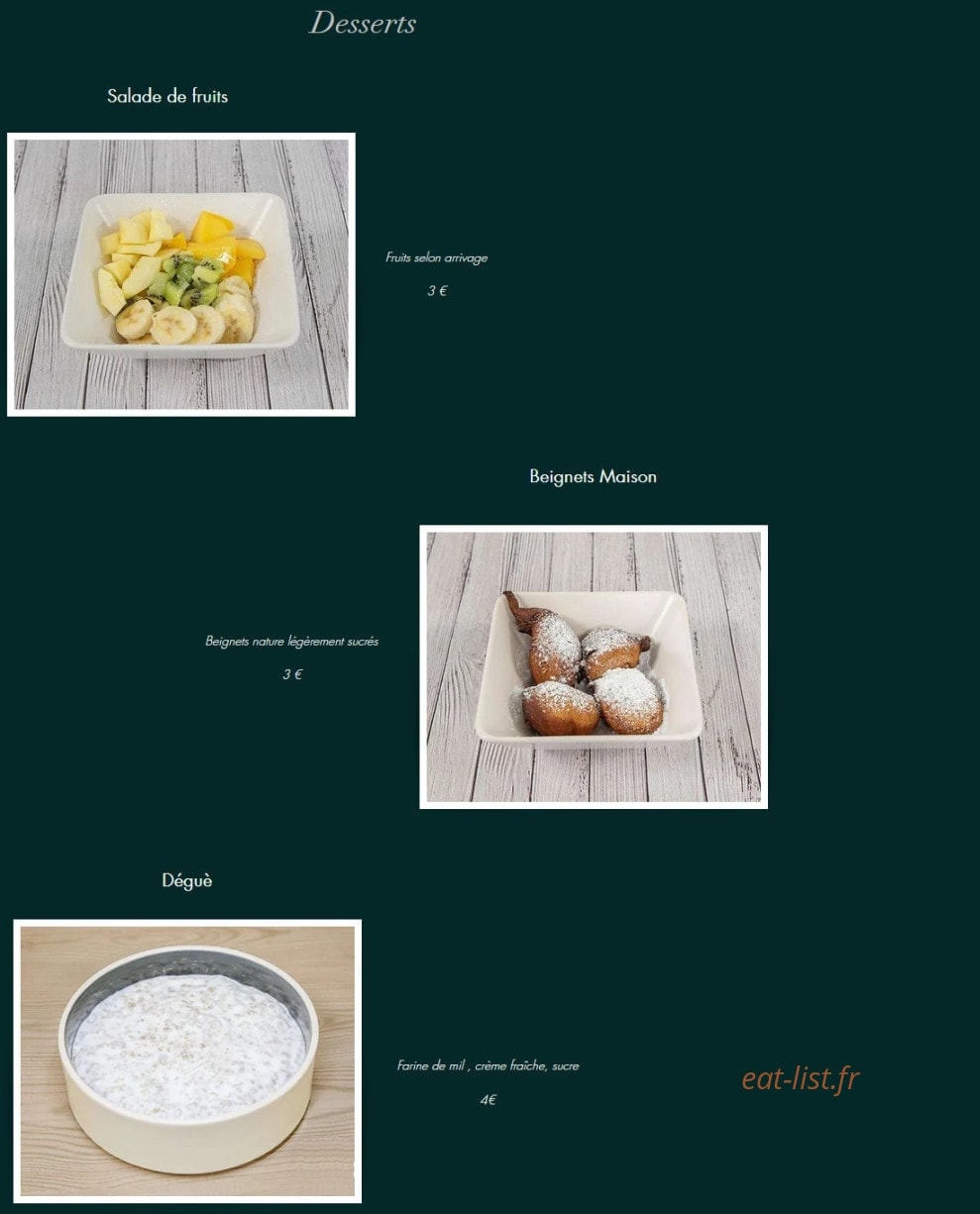 A La Bonne Sauce — carte page 4