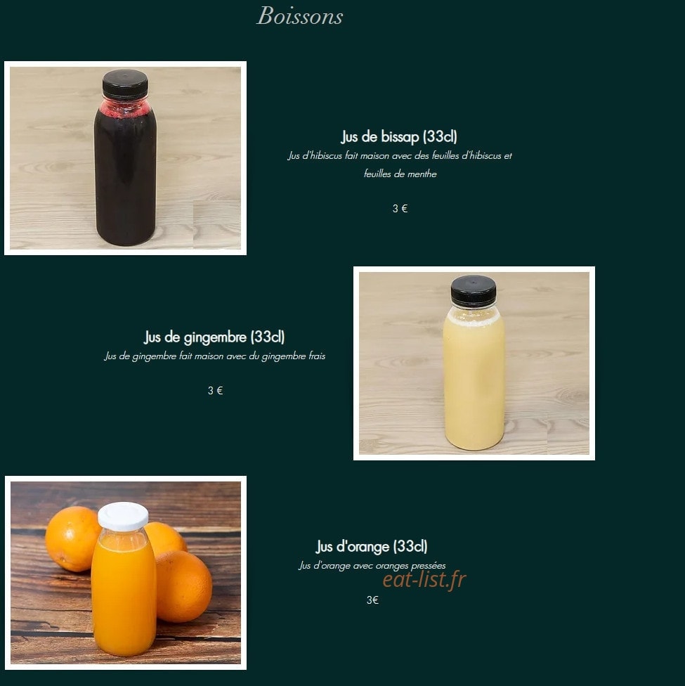A La Bonne Sauce — carte page 6
