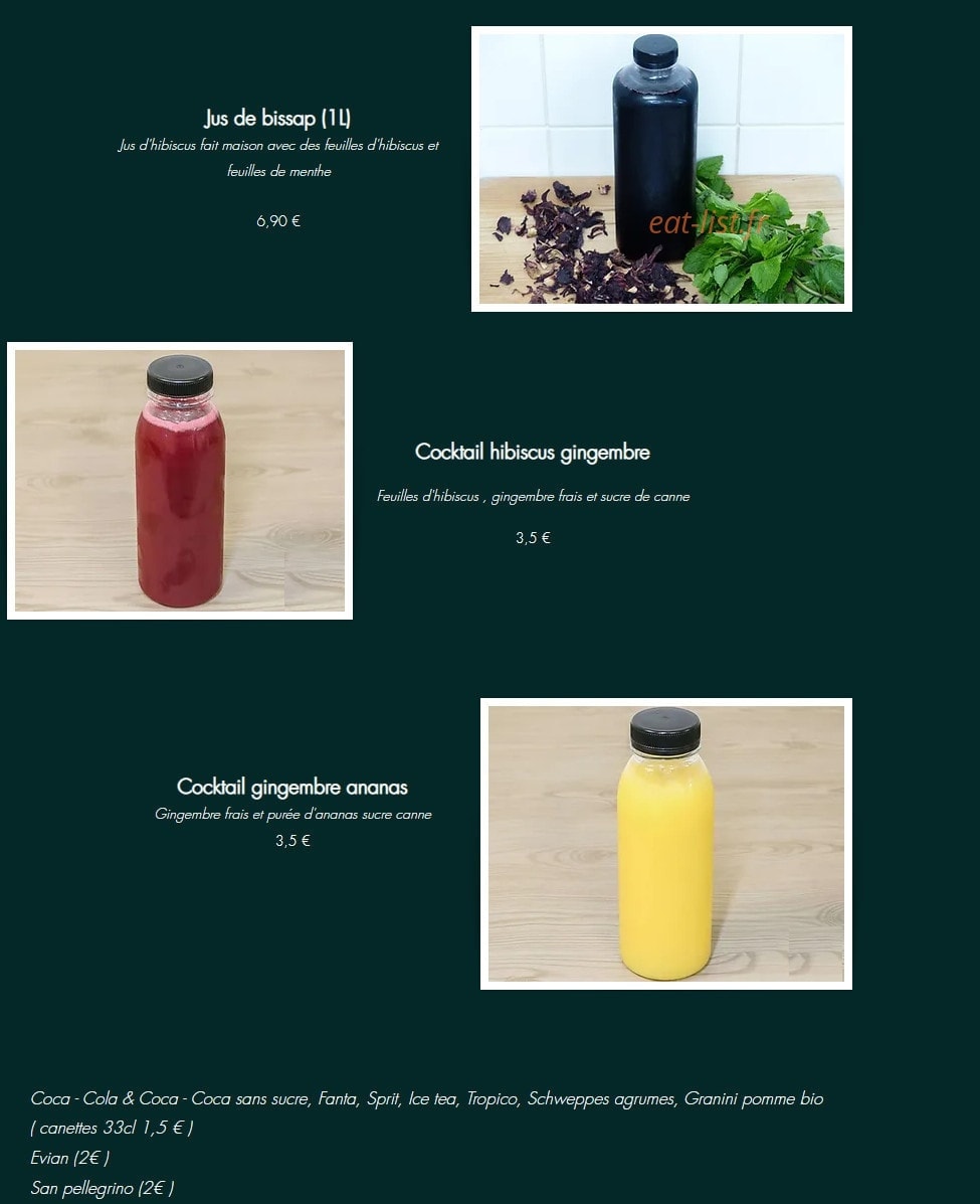 A La Bonne Sauce — carte page 7