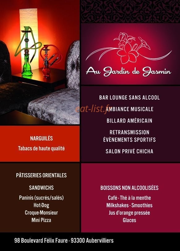 Au jardin de Jasmin — carte page 2