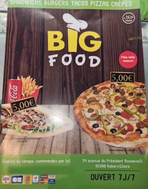 Big Food 4 — carte page 1
