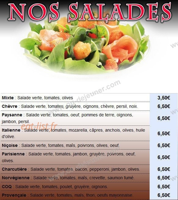 Capri Pizza — carte page 6