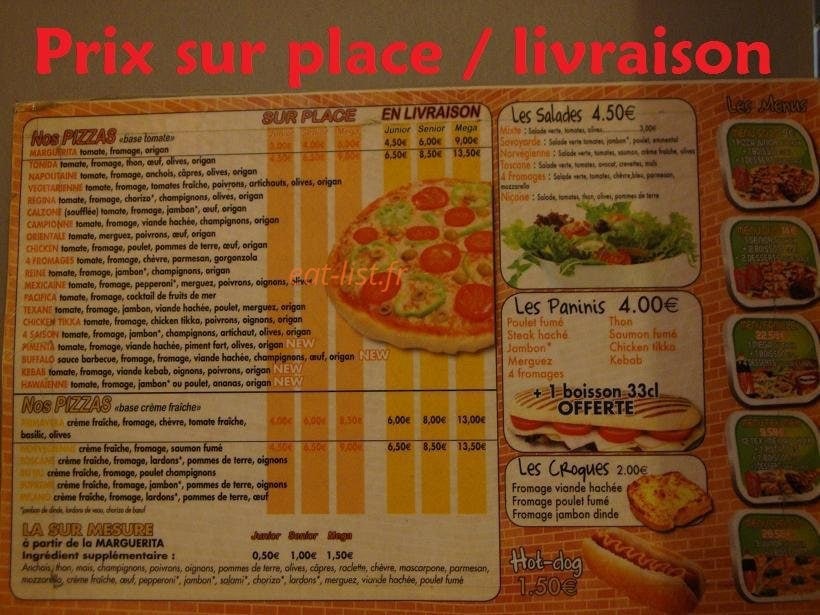 Chrono Pizza — carte page 2