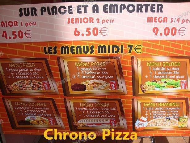 Chrono Pizza — carte page 4