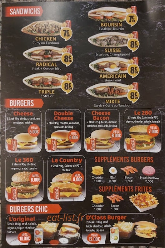D'class pizza — carte page 2