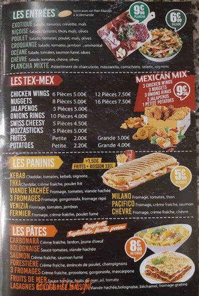 D'class pizza — carte page 4