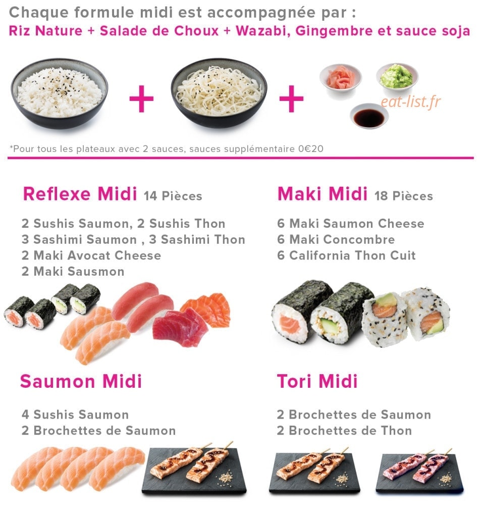 Dream Sushi — carte page 2