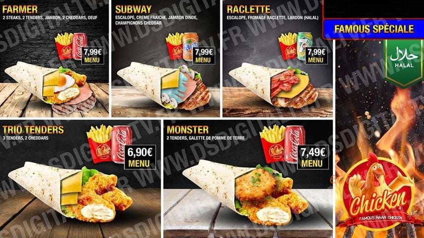 Famous Naan Chicken — carte page 3