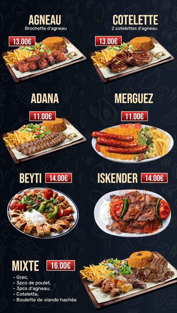 Gourmet Istanbul — carte page 2